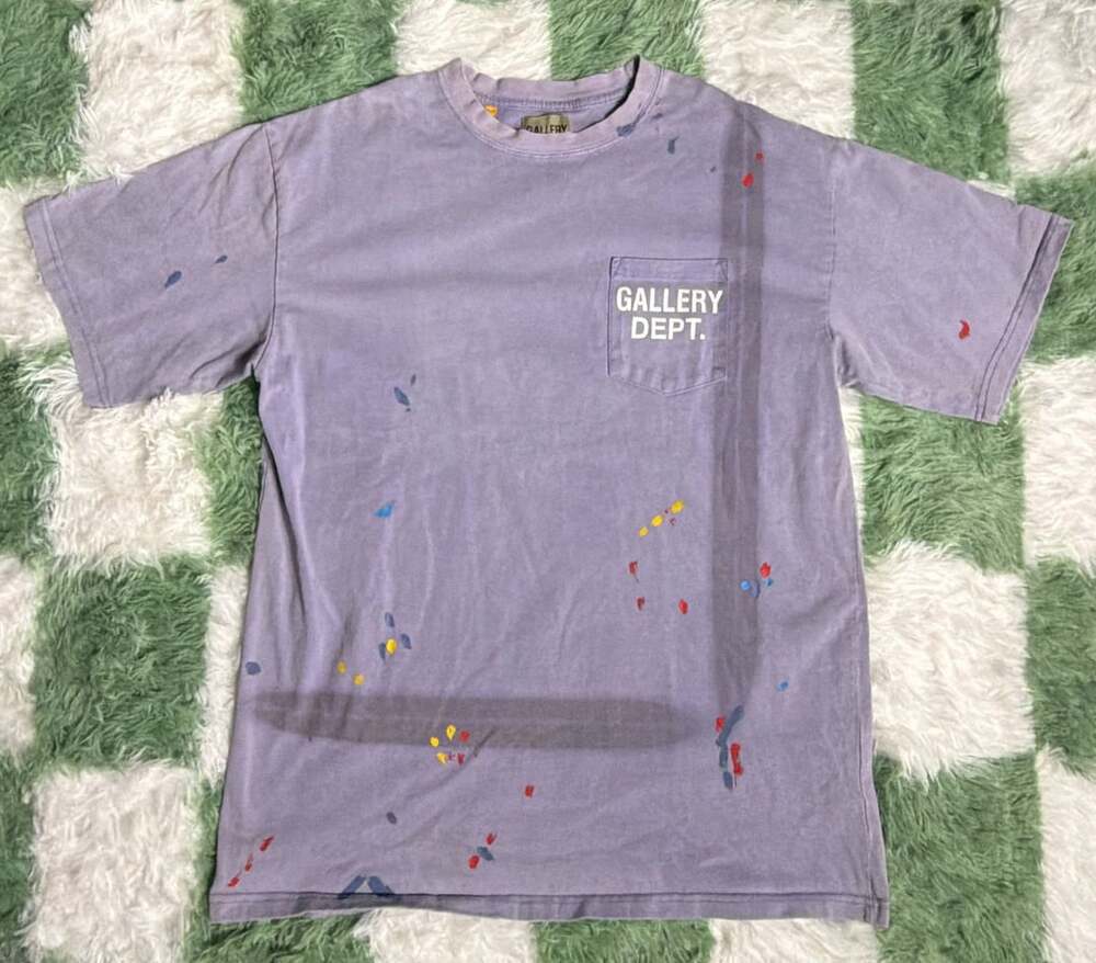 Gallery Dept Vintage Logo Painted Tee Purple